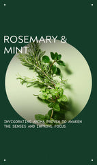 rosemary mint vegan soy wax candle